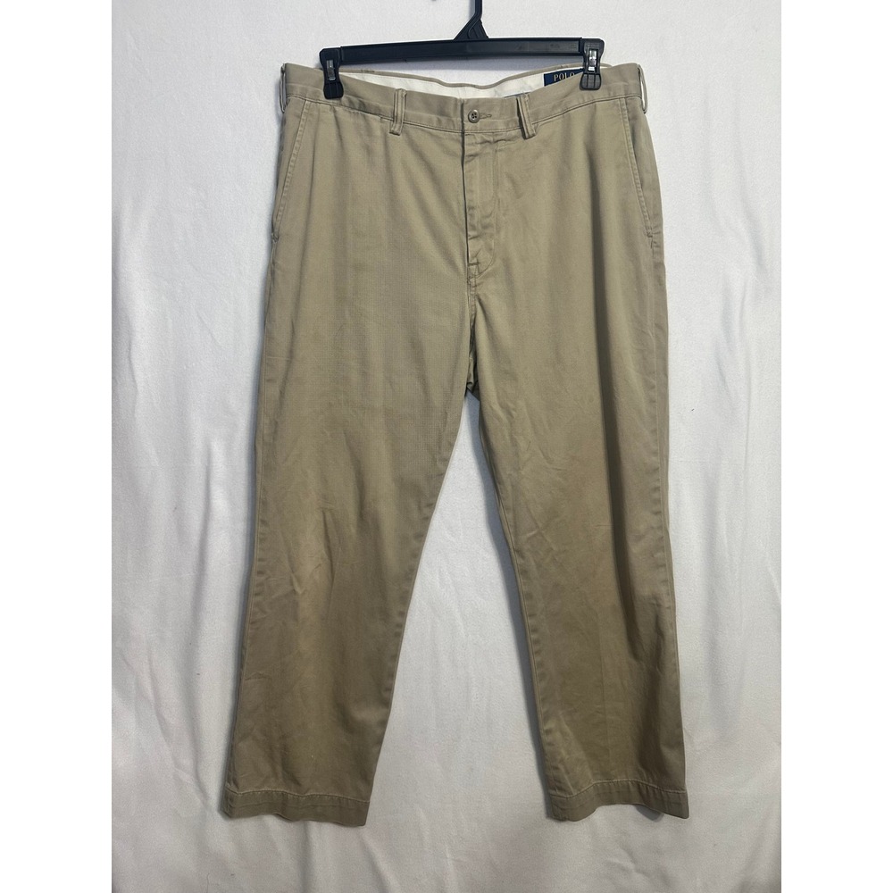 Polo Ralph Lauren Classic Cotton Twill Chino Pants Mens 36x30 Khaki Tan
